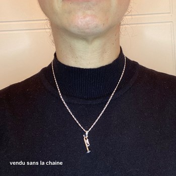 Pendentif trompette - Argent massif