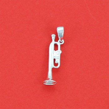 Pendentif trompette - Argent massif