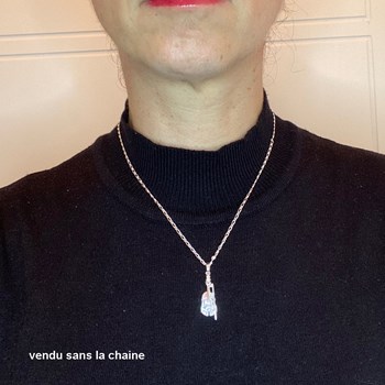 Pendentif violon et archet - Argent massif