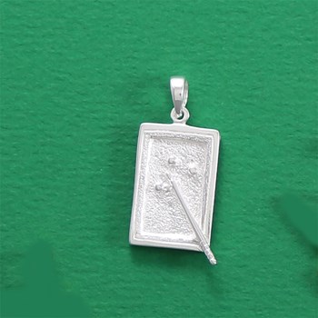 Pendentif table de billard français - Argent massif