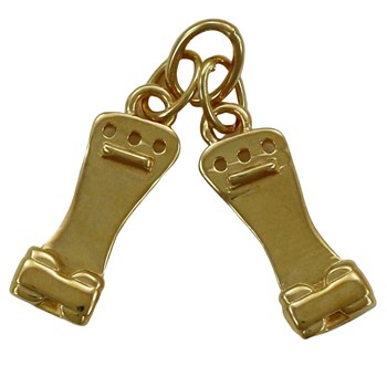 Pendentif paire de maniques de gymnastique - Plaqué or