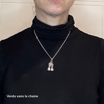 Pendentif paire de maniques de gymnastique - Argent massif