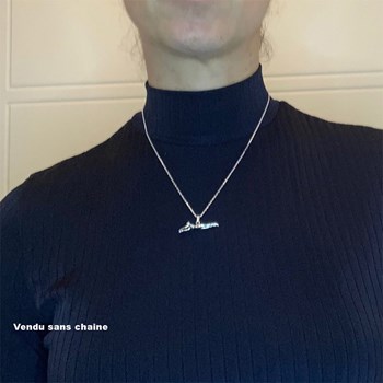 Pendentif nouvelle édition nageuse brasse - Argent massif