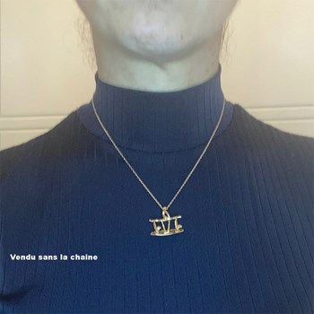 Pendentif 3 nageuses synchronisées - Plaqué or