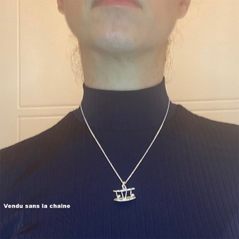 Pendentif 3 nageuses synchronisées - Argent massif