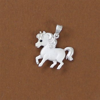 Pendentif poney - Argent massif