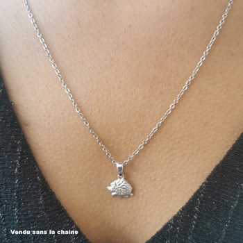 Petit pendentif hérisson ou Niglo - Argent massif