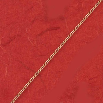 Chaine maillon de cheval plaqué-or 45 cm