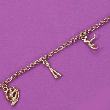 Bracelet gymnastique rythmique - Plaqué or