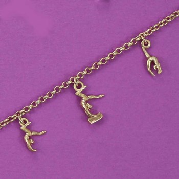 Bracelet GAF gymnastique artistique - Plaqué or