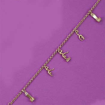 Bracelet GAF gymnastique artistique - Plaqué or