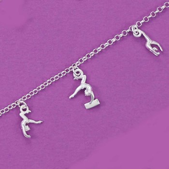 Bracelet GAF gymnastique artistique - Argent massif