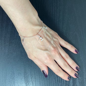 Bracelet GAF gymnastique artistique - Argent massif