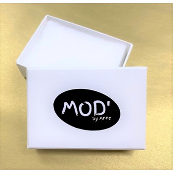 Verstelbare gehamerde ring van verguld staal met Swarovski-kristallen en kristalsteen