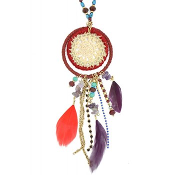 Dream catcher long necklace APALA - Amarkande