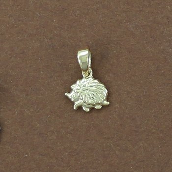 Petit pendentif hérisson ou Niglo - Plaqué or