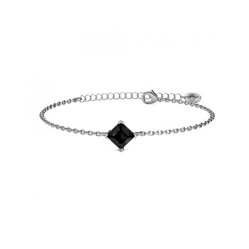 Bracelet Calle - Argenté et Noir
