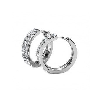 Glamour Earrings - Silver and Crystal
