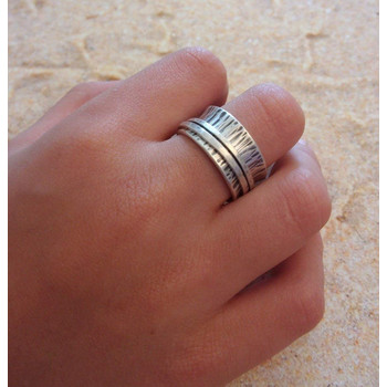 Bague  Ethnique Méditation  en Argent 925/1000