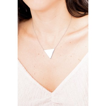 Collier mono-motif en Acier 316L - blanc brillant