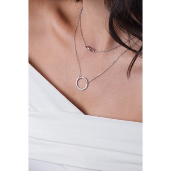 Collier mono-motif en Acier 316L - blanc brillant