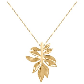 Collier mono-motif en Acier 316L - jaune brillant