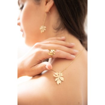 Collier mono-motif en Acier 316L - jaune brillant