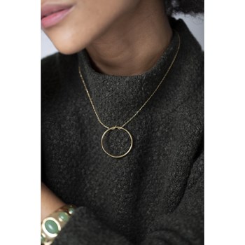 Collier mono-motif en Acier 316L - jaune brillant