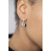 Boucles d'oreilles pendantes en Argent 925 millièmes et céramique - blanc brillant - vue V2