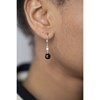 Boucles d'oreilles pendantes en Argent 925 millièmes et céramique - blanc brillant - vue V3