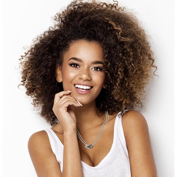 Collier multi-chaînes en Acier 316L et céramique - blanc brillant