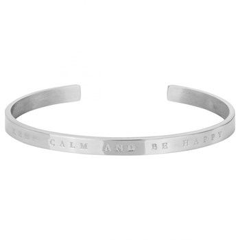 Jonc ouvert en Acier 316L - blanc brillant