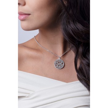 Collier mono-motif en Acier 316L - blanc brillant