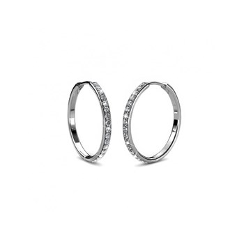 Chic Earrings - Silver and Crystal