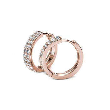 Glamour Earrings - Rose Gold and Crystal