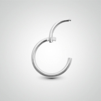 Anneau clicker or blanc pour lobe