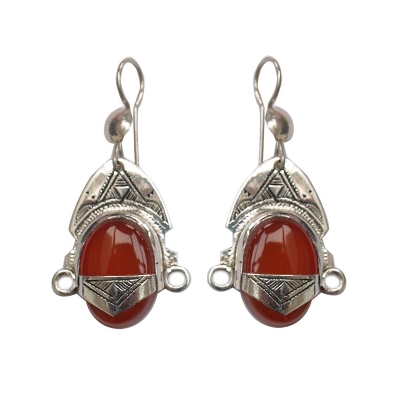 boucles d'oreilles touareg déesse fait main