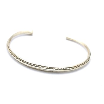 Bracelet jonc onique touareg en argent