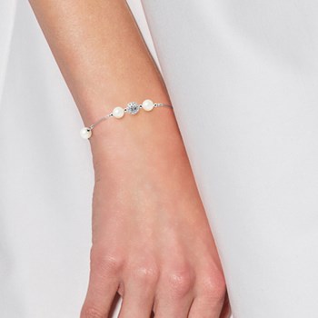 Bracelet - Perles de culture d'eau douce - Argent 925