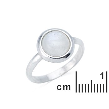 Bague argent 925 Pierre de lune naturelle