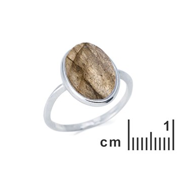 Bague argent 925 Labradorite naturelle