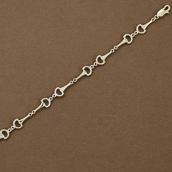Bracelet mors de chevaux - Plaqué or