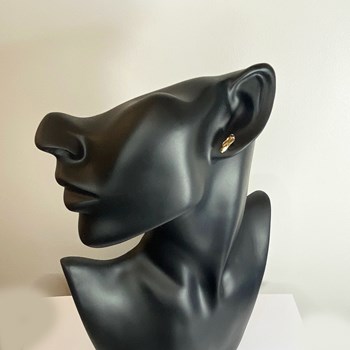 Dance shoe earrings - pointe de danse - Gold plated