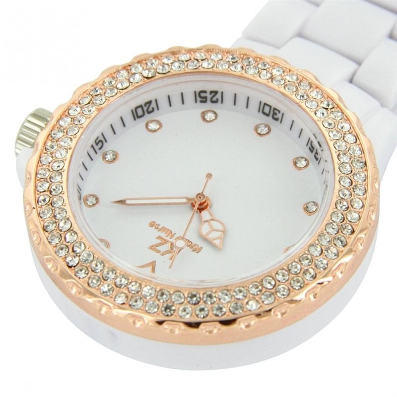 Montre Infirmière KRAZY NURSE bracelet Plastique Blanc - vue 2