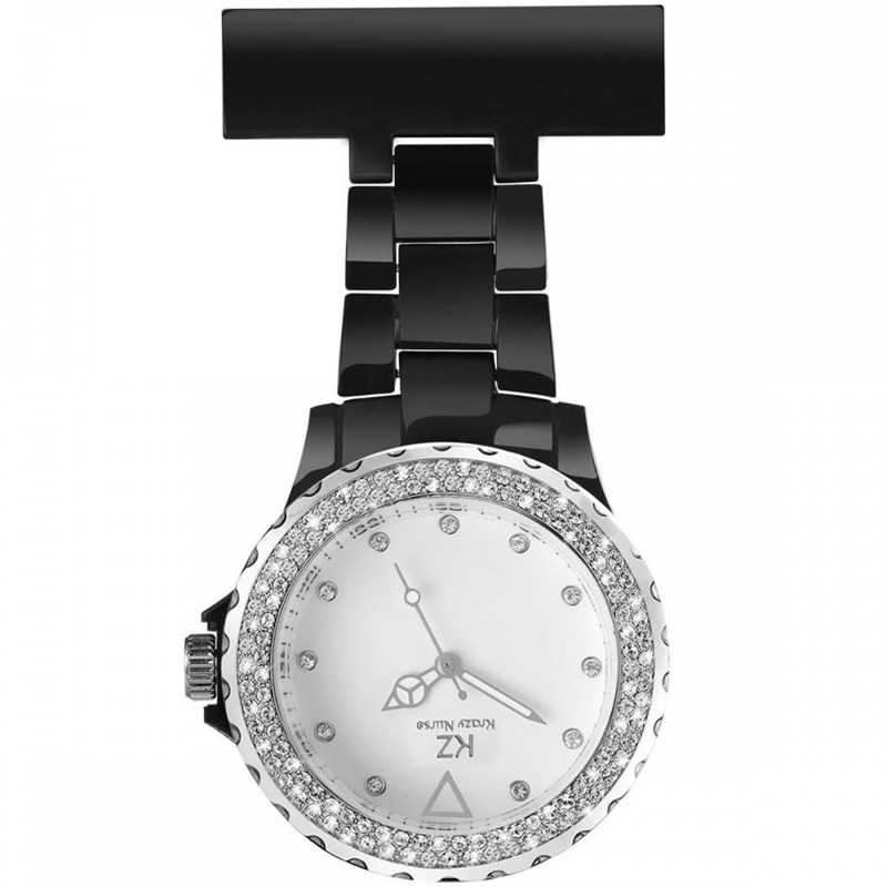 Montre Infirmière KRAZY NURSE bracelet Plastique Noir