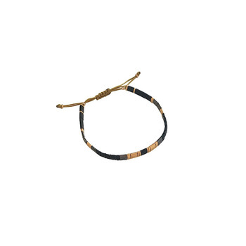 Claire BERTEAU Nairobi armband Platte glazen kralen 4