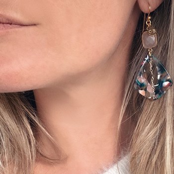 Boucle d'oreilles Crochet Fanny doré