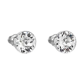 White gold-plated and rhodium-plated Swarovski White crystal earrings