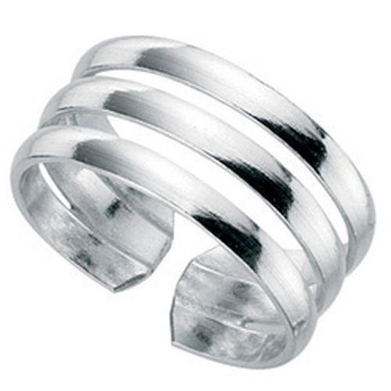 Bague orteil ajustable en argent 925/1000