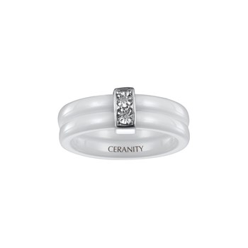 Bague Kinsley en Argent avec diamant blanc